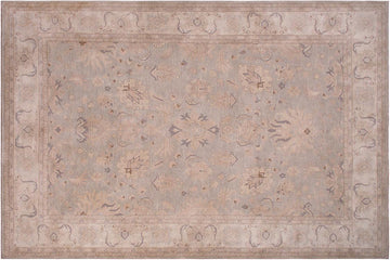 handmade Traditional Kafkaz Gray Tan Hand Knotted RECTANGLE 100% WOOL area rug 12 x 18